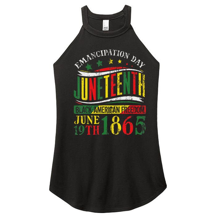 Juneteenth Celebrating Black Freedom 1865 Women's Perfect Tri Rocker Tank