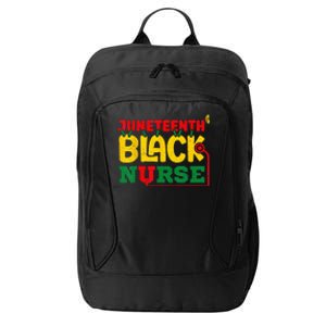 Juneteenth Celebrate Black Nurse City Backpack