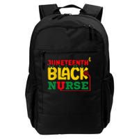 Juneteenth Celebrate Black Nurse Daily Commute Backpack