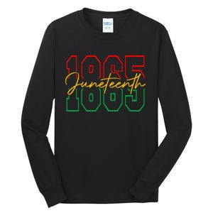 Juneteenth Celebrate Black Freedom 1865 History Month Tall Long Sleeve T-Shirt