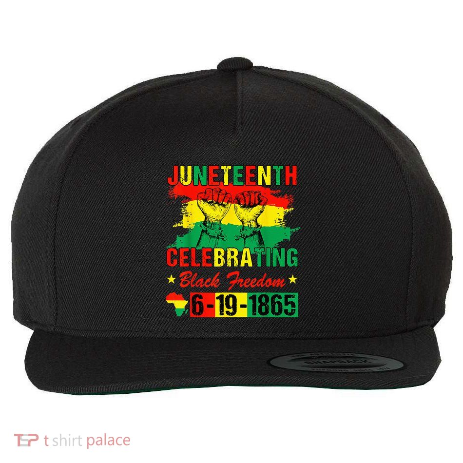 Juneteenth Celebrating Black Freedom 1865 African American Wool Snapback Cap