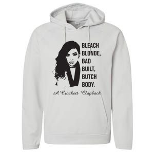 Jasmine Crockett Bleach Blonde Bad Built Butch Body Performance Fleece Hoodie