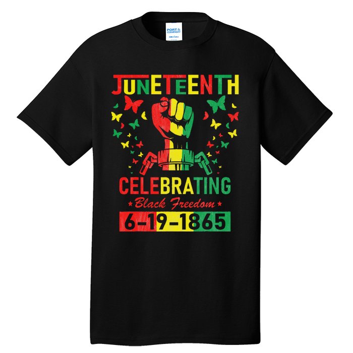 Juneteenth Celebrating Black Freedom 1865 African American Tall T-Shirt