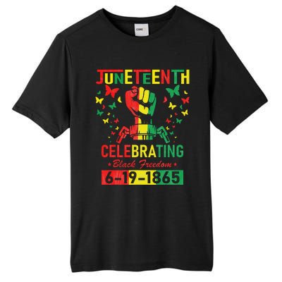 Juneteenth Celebrating Black Freedom 1865 African American Tall Fusion ChromaSoft Performance T-Shirt