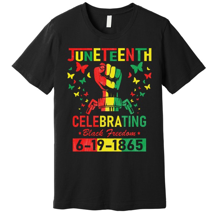 Juneteenth Celebrating Black Freedom 1865 African American Premium T-Shirt