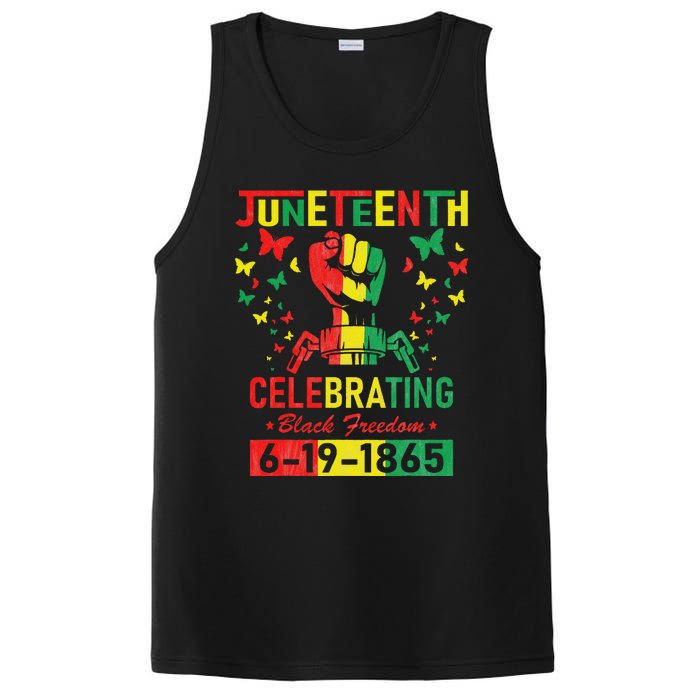 Juneteenth Celebrating Black Freedom 1865 African American PosiCharge Competitor Tank