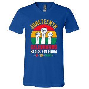 Junenth Celebrating Black Freedom 1865 Junenth Meaningful Gift V-Neck T-Shirt