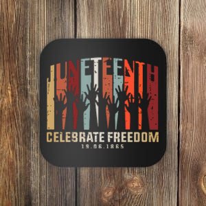 Juneteenth Celebrating Black Freedom, Black History Coaster