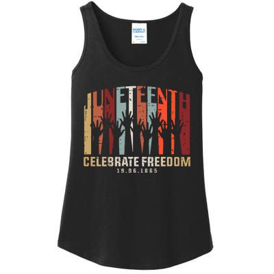 Juneteenth Celebrating Black Freedom, Black History Ladies Essential Tank