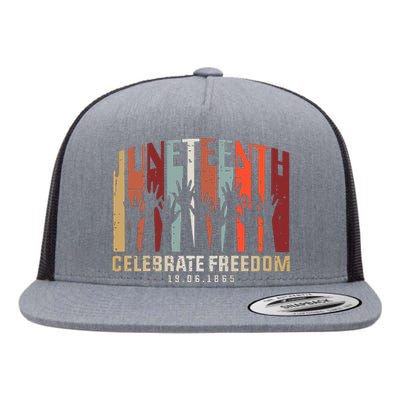 Juneteenth Celebrating Black Freedom, Black History Flat Bill Trucker Hat