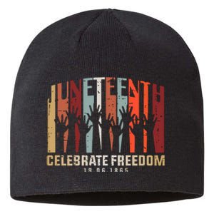 Juneteenth Celebrating Black Freedom, Black History Sustainable Beanie