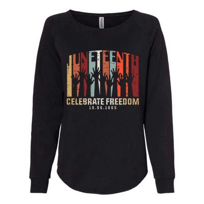 Juneteenth Celebrating Black Freedom, Black History Womens California Wash Sweatshirt