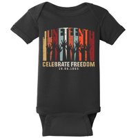 Juneteenth Celebrating Black Freedom, Black History Baby Bodysuit
