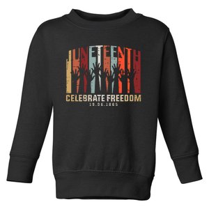 Juneteenth Celebrating Black Freedom, Black History Toddler Sweatshirt