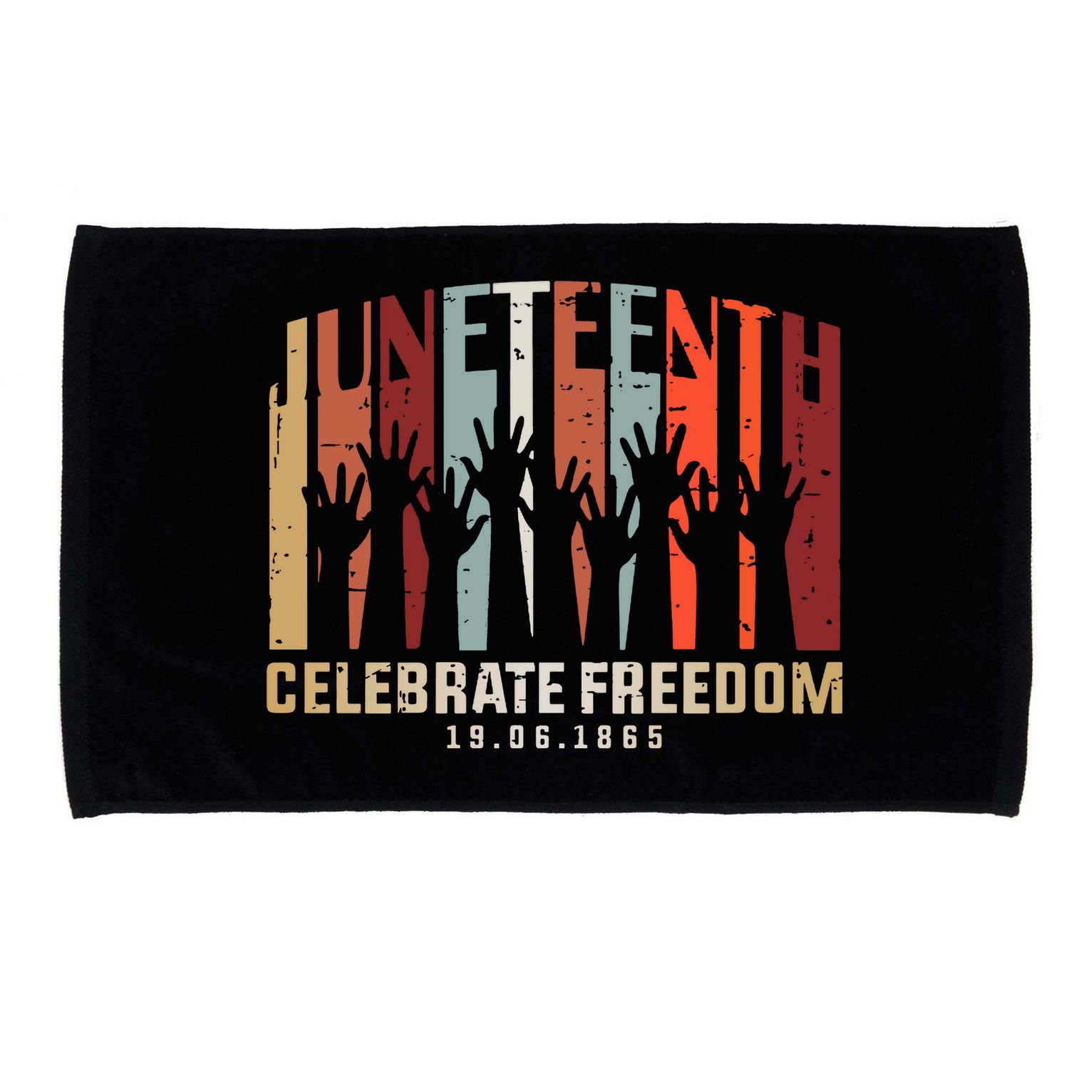 Juneteenth Celebrating Black Freedom, Black History Microfiber Hand Towel
