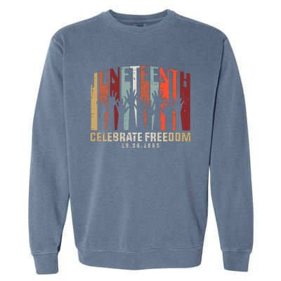 Juneteenth Celebrating Black Freedom, Black History Garment-Dyed Sweatshirt