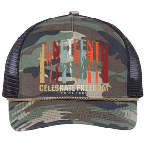 Juneteenth Celebrating Black Freedom, Black History Retro Rope Trucker Hat Cap