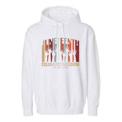 Juneteenth Celebrating Black Freedom, Black History Garment-Dyed Fleece Hoodie