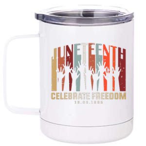 Juneteenth Celebrating Black Freedom, Black History 12 oz Stainless Steel Tumbler Cup