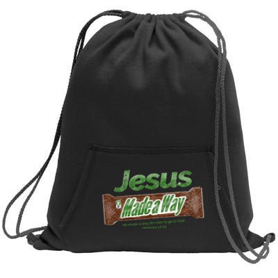 Jesus Candy Bar Christian Gift Sweatshirt Cinch Pack Bag