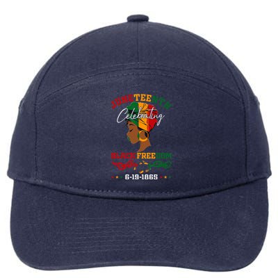 Juneteenth Celebrating Black Freedom 1865 African American 7-Panel Snapback Hat