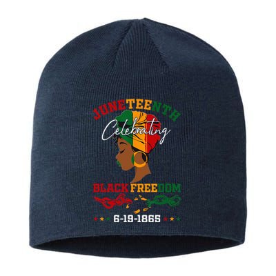 Juneteenth Celebrating Black Freedom 1865 African American Sustainable Beanie