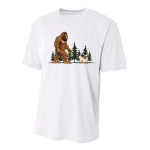 Japanese Chin Bigfoot Dog Walking Dog Mom Dad Performance Sprint T-Shirt