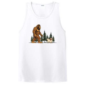 Japanese Chin Bigfoot Dog Walking Dog Mom Dad PosiCharge Competitor Tank