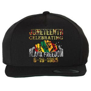 Juneteenth Celebrating Black Freedom 1865 African American Wool Snapback Cap