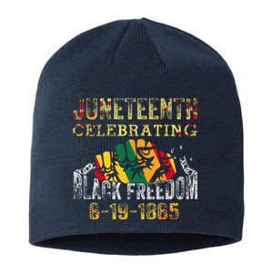 Juneteenth Celebrating Black Freedom 1865 African American Sustainable Beanie