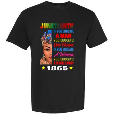 Juneteenth Celebrating Beautiful Melanin Women Freed 1865 Garment-Dyed Heavyweight T-Shirt