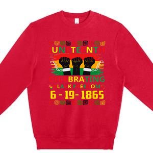 Juneteenth Celebrating Black Freedom 1865 African American Premium Crewneck Sweatshirt