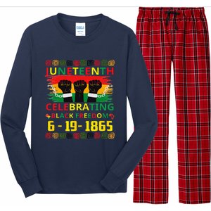 Juneteenth Celebrating Black Freedom 1865 African American Long Sleeve Pajama Set