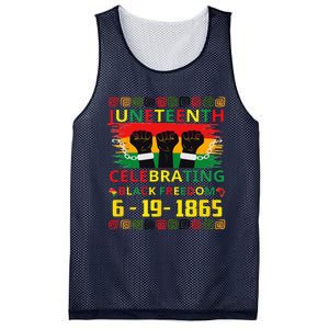 Juneteenth Celebrating Black Freedom 1865 African American Mesh Reversible Basketball Jersey Tank