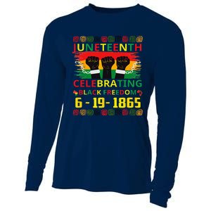 Juneteenth Celebrating Black Freedom 1865 African American Cooling Performance Long Sleeve Crew