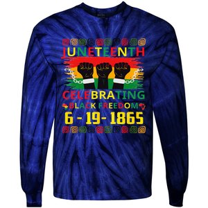 Juneteenth Celebrating Black Freedom 1865 African American Tie-Dye Long Sleeve Shirt