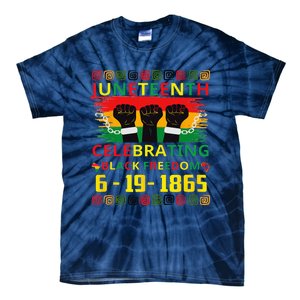 Juneteenth Celebrating Black Freedom 1865 African American Tie-Dye T-Shirt