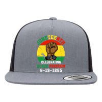 Juneteenth Celebrating Black Freedom 1865 African American Flat Bill Trucker Hat