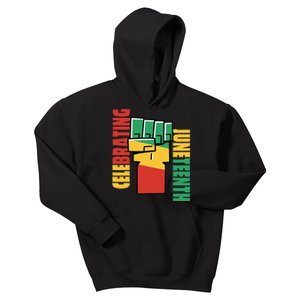 JUNETEENTH Celebrating Black Freedom 1865 African American Kids Hoodie