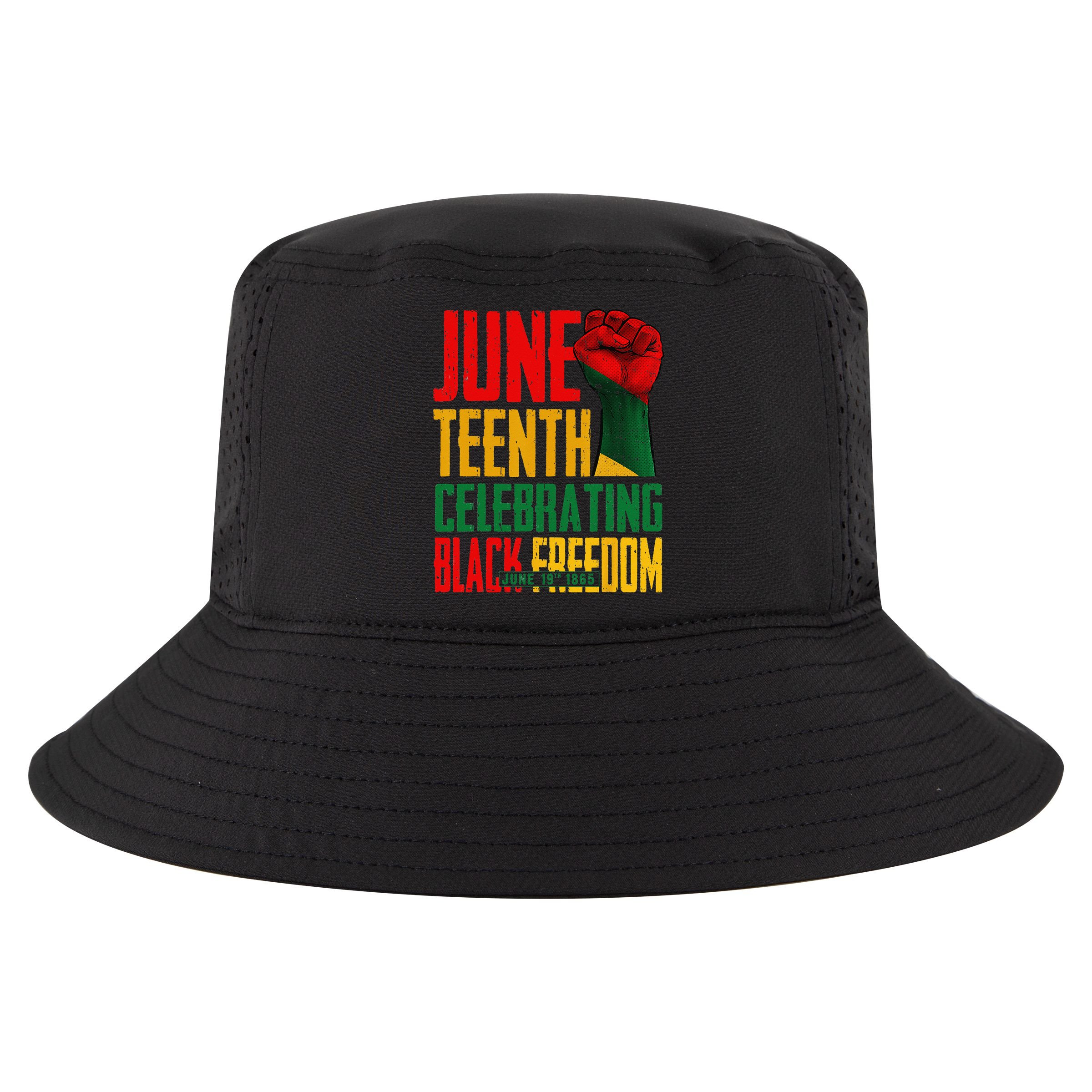 Juneteenth  Celebrating Black Freedom 1865 Cool Comfort Performance Bucket Hat
