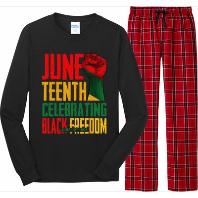 Juneteenth  Celebrating Black Freedom 1865 Long Sleeve Pajama Set