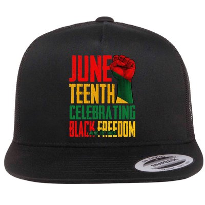 Juneteenth  Celebrating Black Freedom 1865 Flatbill Hat