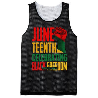 Juneteenth  Celebrating Black Freedom 1865 Mesh Reversible Basketball Jersey Tank