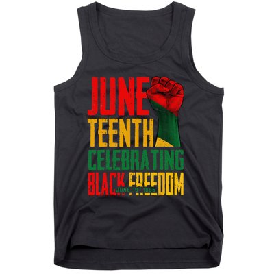 Juneteenth  Celebrating Black Freedom 1865 Tank Top