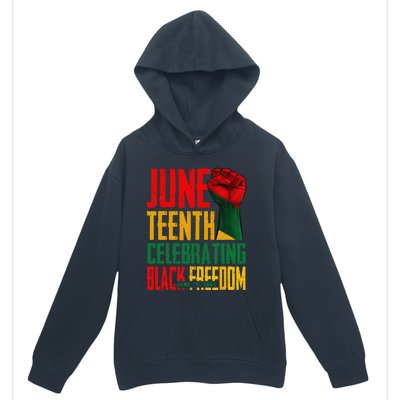 Juneteenth  Celebrating Black Freedom 1865 Urban Pullover Hoodie