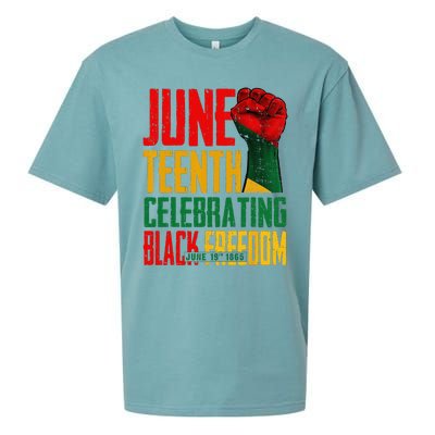 Juneteenth  Celebrating Black Freedom 1865 Sueded Cloud Jersey T-Shirt