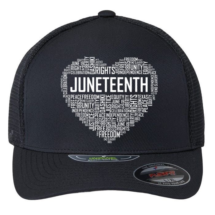 Juneteenth Celebrating Black Freedom 1865 African American Flexfit Unipanel Trucker Cap