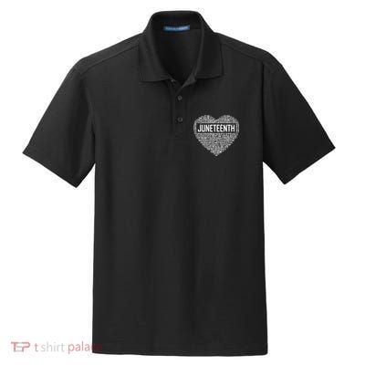 Juneteenth Celebrating Black Freedom 1865 African American Dry Zone Grid Polo