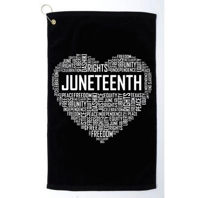 Juneteenth Celebrating Black Freedom 1865 African American Golf Towel