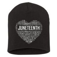 Juneteenth Celebrating Black Freedom 1865 African American Short Acrylic Beanie